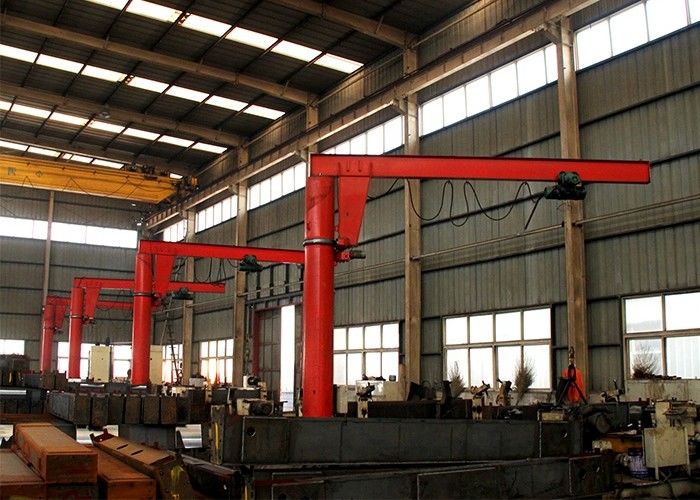 Small Powered Rotation Slewing Jib Crane Hoisting Equipment With Pillar