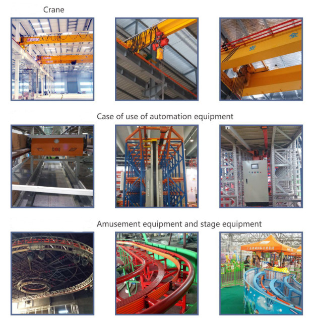 Enclosed Crane Busbar System Sliding Line No Seam Slip Contact Easy