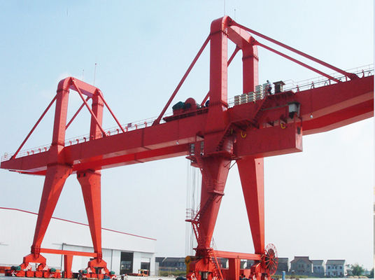 100T Double Girder Gantry Crane Construction For Power Station Lifting Operation