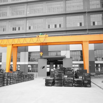 50 Ton Double Girder Gantry Crane , Industrial Gantry Crane With Cantilever