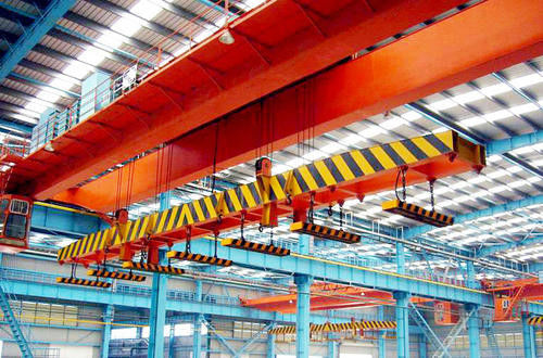 Revolving Electromagnet Double Girder Bridge Crane With  Slewing Carrier Beam