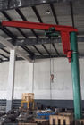 Box Girder Type Pillar Mounted Jib Crane , Reliable 500kg Swing Arm Jib Crane