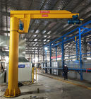 Energy Saving Pillar Mounted Jib Crane , Electric Jib Crane 360 Degree Anti Swing Arm Lift