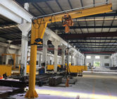 5 Ton Industrial Jib Crane Pillar Mounted With Derricking Jibs 300-450KN Rail Width