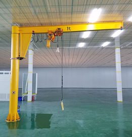 Construction Machinery Pillar Mounted Jib Crane , 5 Ton Rotary Stationary Jib Crane