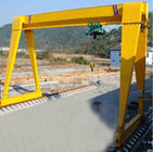 Stainless Single Beam Gantry Crane 32m Lifting Height With Spreader 15 Ton CE Approved