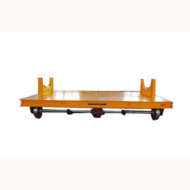 Hydraulic Lifting Table Material Transfer Cart , Motorised On Rail Transfer Car