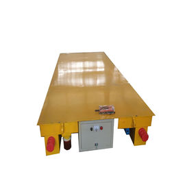 Hydraulic Lifting Table Material Transfer Cart , Motorised On Rail Transfer Car