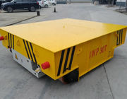 Industrial Platform Material Transfer Cart , Railway Coil Cable Drum Load Transfer Trolley