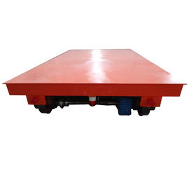 Building Material Transfer Cart , Four Wheels Electric On Rail Transfer Cart