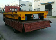 Building Material Transfer Cart , Four Wheels Electric On Rail Transfer Cart