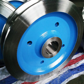 High Duty Crane Trolley Wheels , Crane Steel Forged Wheels For Construction