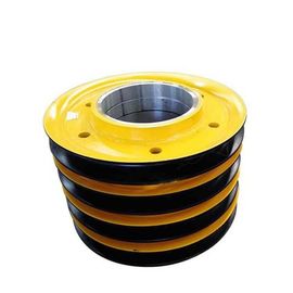 Custom Size Port Crane Trolley Wheels , Bridge Crane Wheels On End Beam