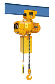 Bridge Cranes Electric Chain Hoist 2 Ton Light Aluminum Alloy Steel With Plain Trolley