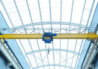 Span 6.4m Overhead Travelling Crane , 2 Ton Safe Single Beam Bridge Crane