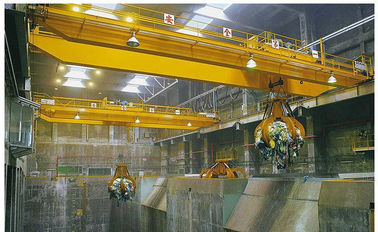 Hydraulic Grapple Grab Overhead Crane Double Girder 3 Phase 380V 50Hz