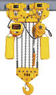 Yellow Color Motorised Chain Hoist 2T 3T 5T Lifting Usage Pendant Control