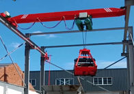 Customized Single Girder Overhead Crane , 20 Ton Hydraulic Grab Bridge Crane