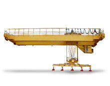 High Lifting Height Double Girder Overhead Crane With Electromagnetic Hanging Beam