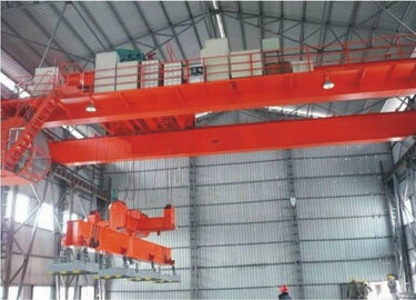 High Lifting Height Double Girder Overhead Crane With Electromagnetic Hanging Beam