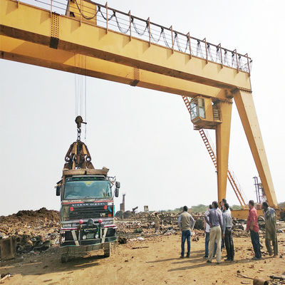 3000KN Double Beam Grab Bucket Garbage Gantry Crane