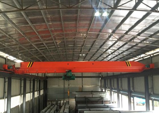 Span 15m Workstation Bridge Crane With Rail Systerm Bus Bar