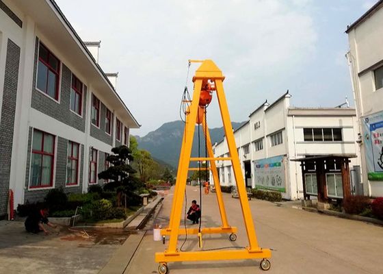 Manual Driven Durable 10 Ton Span 5M Portable Gantry Crane