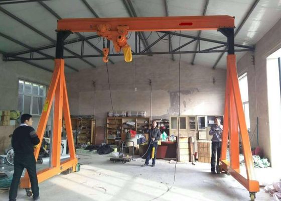 Manual Driven Durable 10 Ton Span 5M Portable Gantry Crane