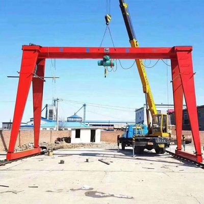 5 Ton Single Speed Mobile Gantry Crane With Double Hoist