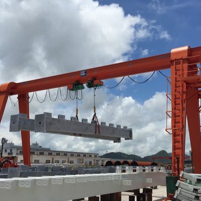 Rigid Box Type Mineral Area Single Beam Gantry Crane Span Up To 30M