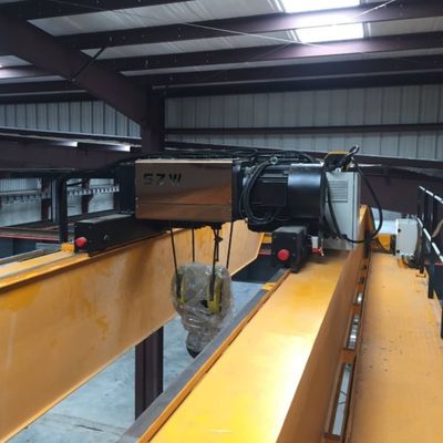 55T Duty A5 European Double Girder Overhead Crane Smooth Running Compact Structure