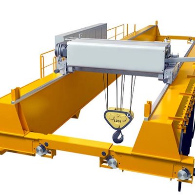 55T Duty A5 European Double Girder Overhead Crane Smooth Running Compact Structure
