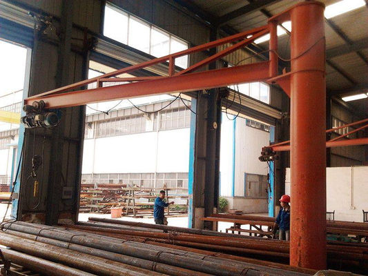 Workingshop Fixed 7.5T Pillar Mounted Jib Crane Lifting Height 5m