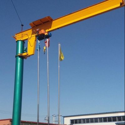 High Safety 3 Ton Pillar Mounted Jib Crane Insulation Class F ISO Certificate