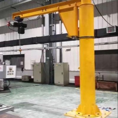 High Safety 3 Ton Pillar Mounted Jib Crane Insulation Class F ISO Certificate