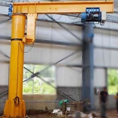 2.5 Ton Pillar Mounted Jib Crane Max Height 10m Double Speed Polyurethane Buffer