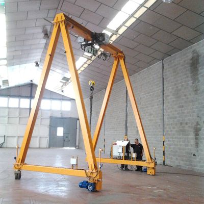 3.2 Ton Electric Wheel Portable Gantry Crane Convenient Installation