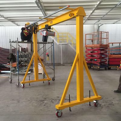 3.2 Ton Electric Wheel Portable Gantry Crane Convenient Installation