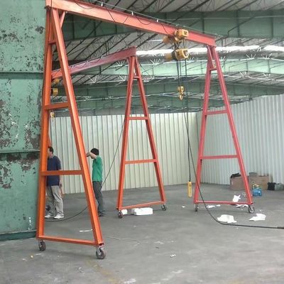 6.5T Max Width 10m Warehouse Gantry Crane Simple Design Detachable Moving Freely