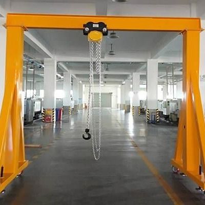 Temporary 3.2T Portable Aluminum Gantry Crane Portable A Frame Gantry