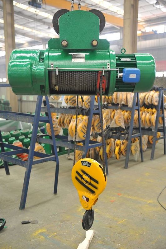 Large Lifting Capacity Electric Wire Rope Hoist , Single Speed Electric Trolley Hoist