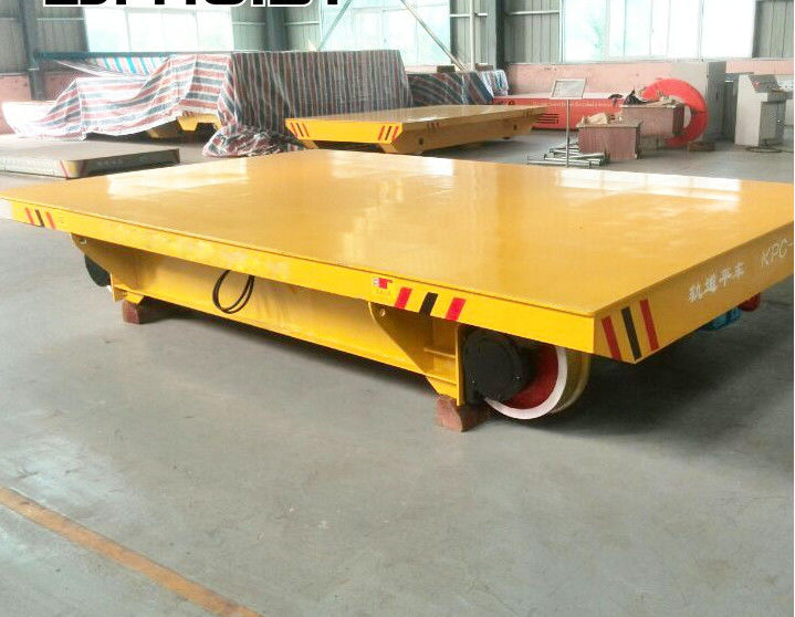 Flat 50 Ton Electric Transfer Trolley For Industrial Workshop