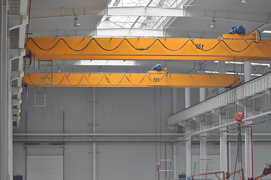 Electric Double Girder Overhead Crane 10-50 Ton High Working Effiency For Workshop