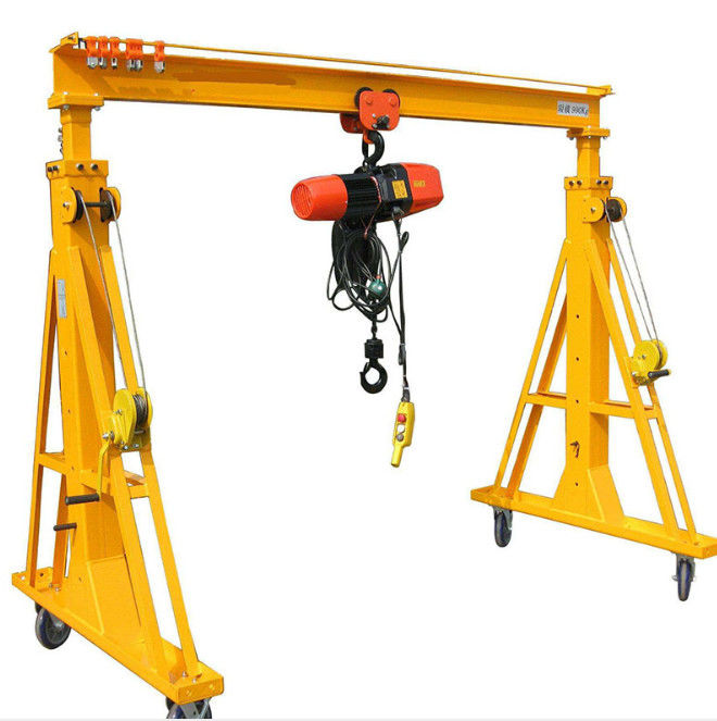 Small Portable Gantry Crane 3000kg Span 3m With 3 Meters Lifting Height