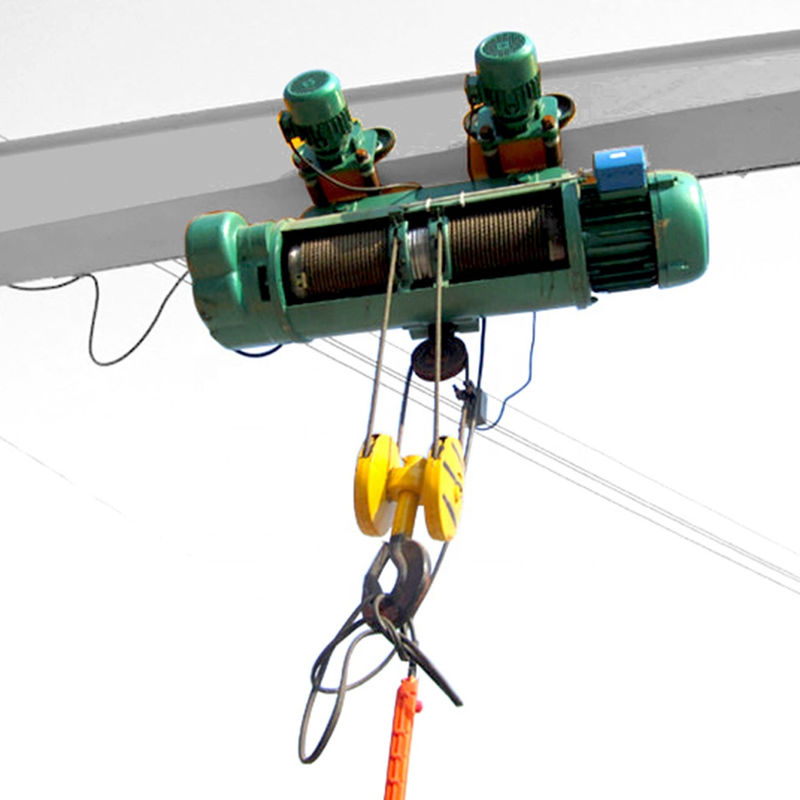3m 220V 380V Electric Wire Rope Hoist , 1.5 Ton 2 Ton Wire Rope Hoist
