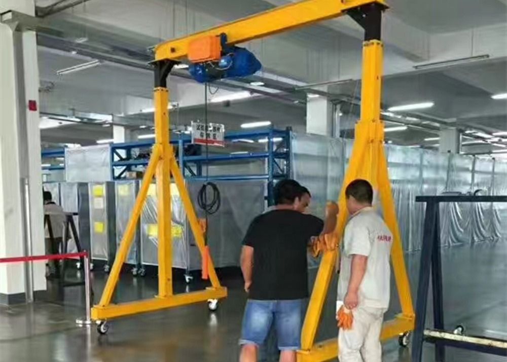 Motor Driven 5T Simple Gantry Crane With Manual Chain Block