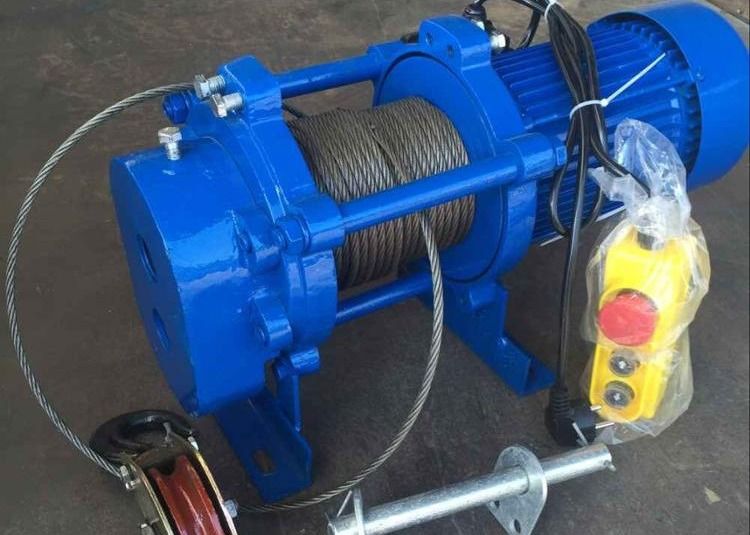 Small 1 Ton Rope Length 100m Industrial Electric Winch