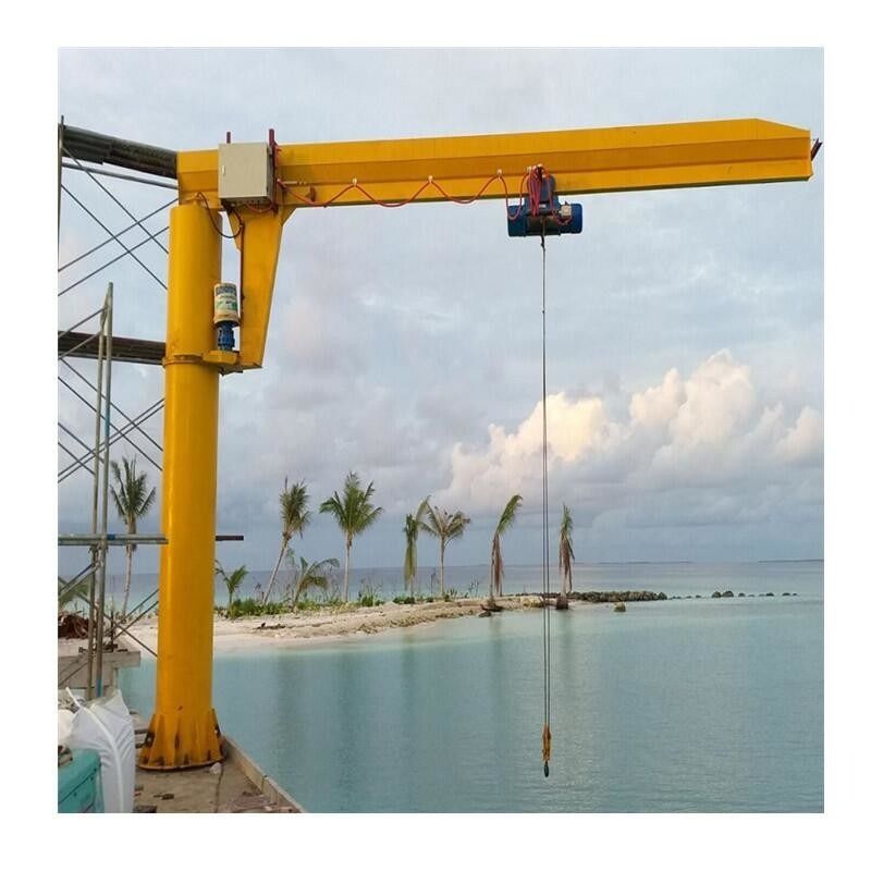 3-10 Ton Pillar Mounted Jib Crane Working Class A3 With Chain Hoist