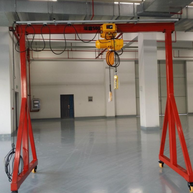 3.2 Ton Electric Wheel Portable Gantry Crane Convenient Installation