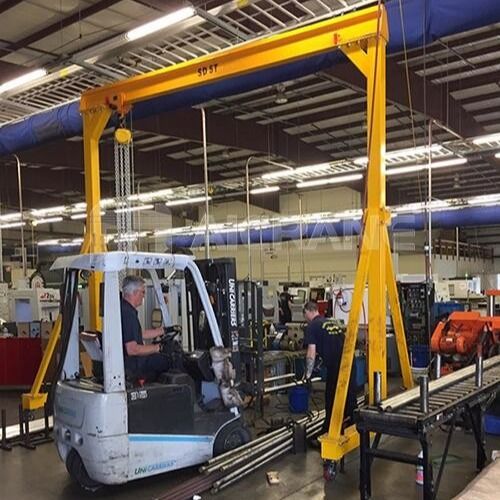 Lifting Height 8.5m Mobile Gantry Crane Customized Width CE Certificate